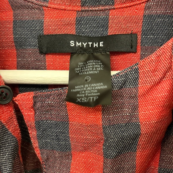 Smythe plaid shirt.  Size XS. - Picture 2 of 6